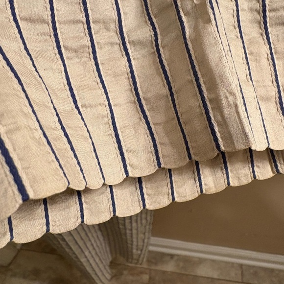 Vintage Giorgio Armani Ramie Silk Striped Wide Leg Trousers Pants Women’s 6-8 - Picture 8 of 16